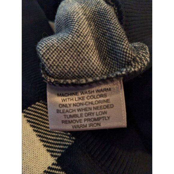 Gianfranco Ruffini Golf Sweater Vest Size XL Black White Plaid Cotton Full Zip - Picture 4 of 5